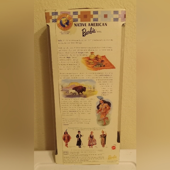 Barbie. Fourth Edition Native American Barbie, Collector's Edition. New in box. - Picture 3 of 3